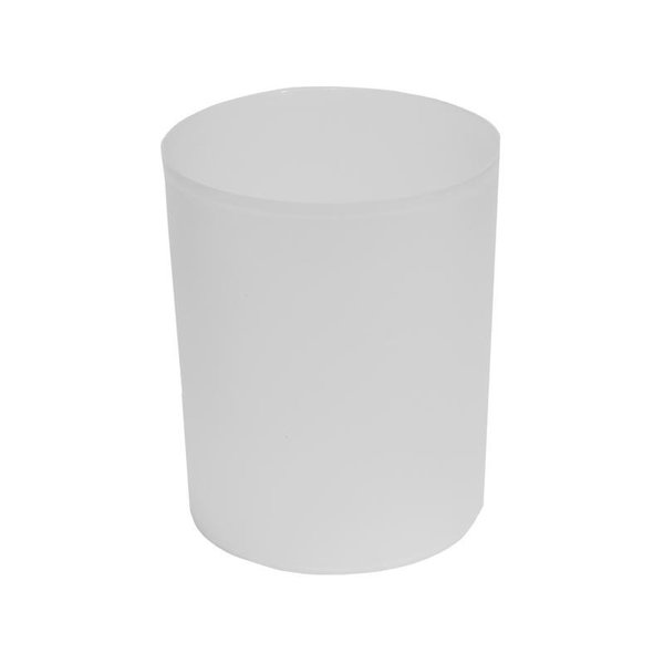 Sttelli Kaleidoscope 10 L White Polypropylene Wastebasket KAA-WCA-CLE